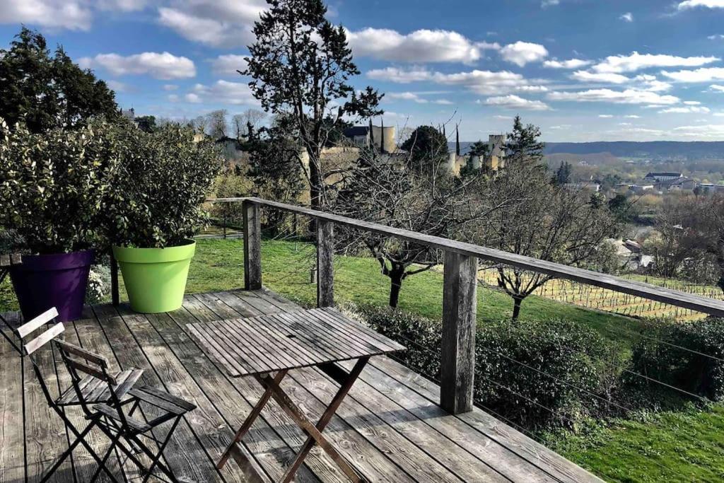 Maison Vue Panoramique Depuis Le Coteau De ชีนง ภายนอก รูปภาพ